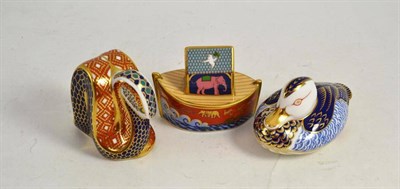 Lot 314 - Three Crown Derby paperweights