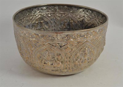 Lot 335 - Persian white metal bowl