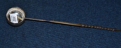 Lot 352 - A silver punch ladle with baleen handle