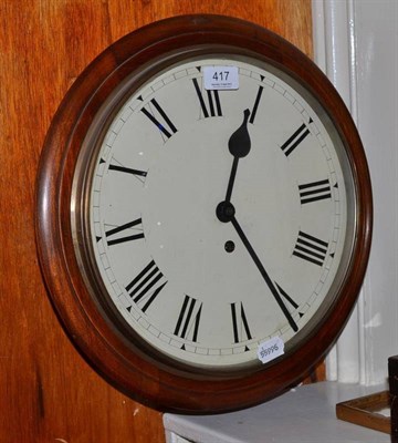 Lot 417 - A spring driven wall clock