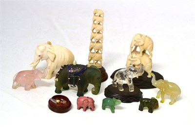 Lot 175 - A Japanese Carved Ivory Okimono, Meiji period (1868-1912) as an elephant standing on the back...