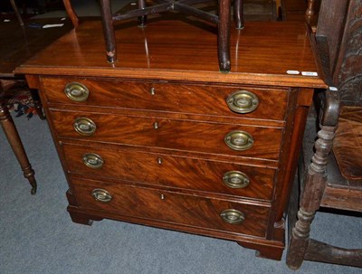 Lot 561 - A Regency mahogany four height chest of drawers, 96cm wide