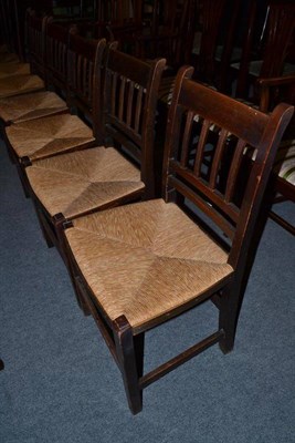 Lot 608 - Set of six country chairs