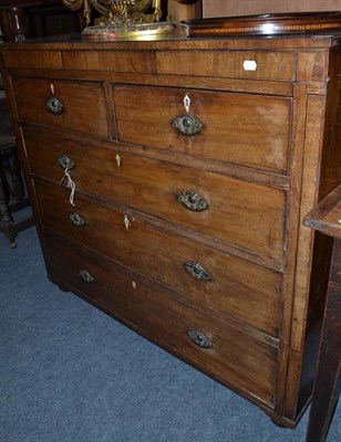 Lot 647 - A 19th century mahogany chest