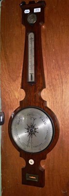 Lot 679 - A 19th century wheel barometer