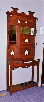 Lot 685 - Oak Arts & Crafts hall stand