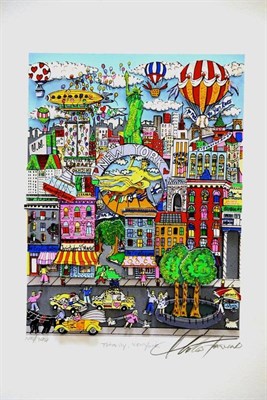 Lot 1000 - Charles Fazzino (b.1955) ";Totally New York "; signed and numbered in pencil 145 from an edition of