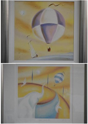 Lot 1021 - After Adam Barsby (b.1969) ";A Balloon Ride"; signed and numbered 256 from an edition of 350,...