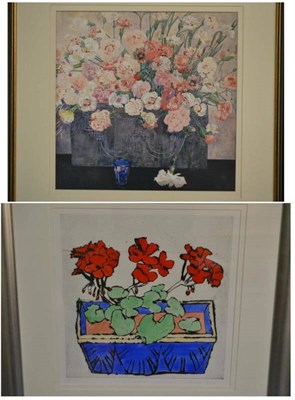 Lot 1024 - After Richard Spare (Contemporary)  ";Geranium";  signed inscribed and numbered in pencil 50...