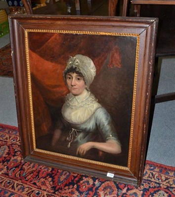 Lot 1108 - 19th century portrait of a lady Oil Painting.