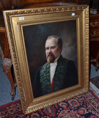 Lot 1109 - 19th century portrait of an ambassador, small damage to frame