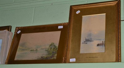 Lot 1113 - A watercolour 'G.S.Walters' and two others by Wilkinson