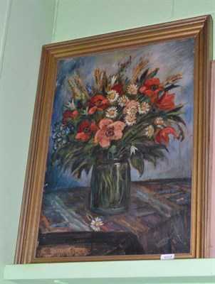 Lot 1117 - Lino Salini, still life, oil on canvas