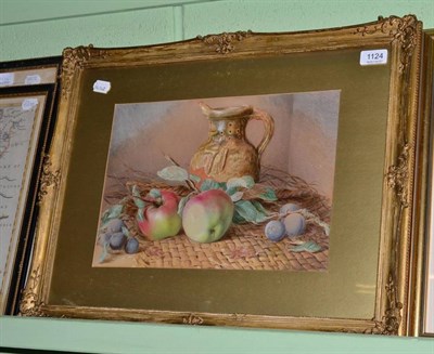 Lot 1124 - Mary Elizabeth Duffield, still life of apples and plums