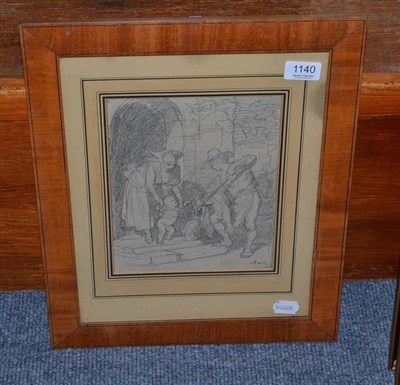 Lot 1140 - Alfred van Muyden sketch