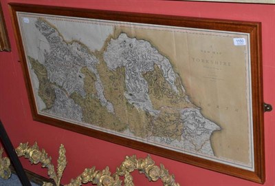 Lot 1150 - Smith (C), A New Map of Yorkshire, Divided into Ridings etc., 1802, large hang-coloured map, framed