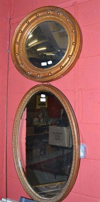 Lot 1196 - A Regency style mirror and another