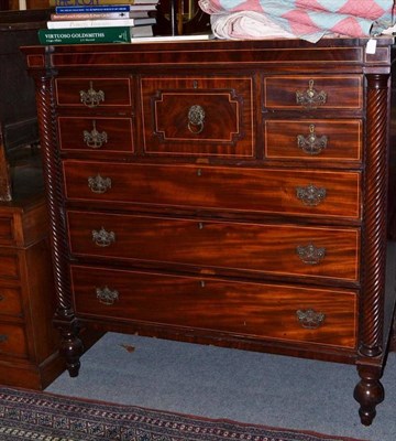 Lot 1246 - George IV mahogany straight front chest