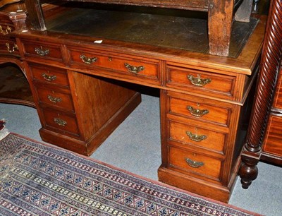 Lot 1249 - Late Victorian walnut desk