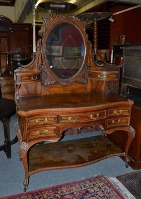 Lot 1250 - French walnut dressing chest