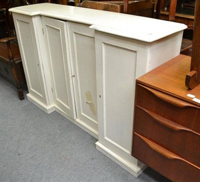 Lot 1268 - White painted side cabinet