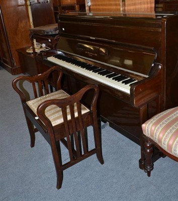 Lot 1271 - A John Brimslead & Sons upright piano and stool