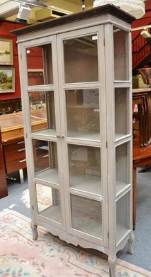 Lot 1282 - Painted and glazed cabinet