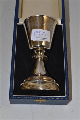 Lot 195A - A modern silver goblet