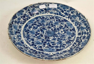 Lot 218A - An 18th century Delft charger