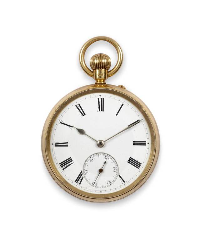 Lot 236 An 18ct Gold Keyless Pocket Watch, 1905,