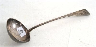 Lot 50 - A silver ladle