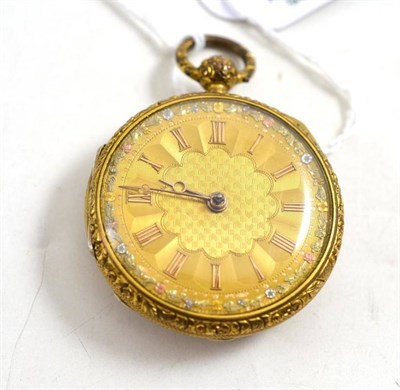 Lot 65 - A gilt metal pocket watch