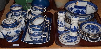 Lot 139 - Quantity of Booths blue and white Willow tea wares