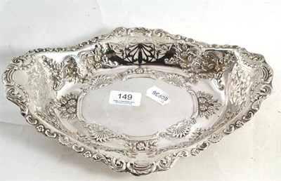 Lot 149 - A pierced silver dish, Birmingham 1899