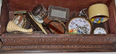 Lot 169 - An ivory desk seal, assorted watches including three 9ct gold watches, a 9ct gold chain,...
