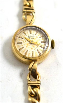 Lot 177 - A lady's Tudor Royal wristwatch with 9ct gold bracelet