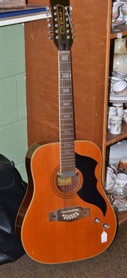 Lot 243 - An EKO Ranger 12 string guitar, laminated construction with three piece mahogany bolt-on neck,...