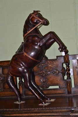 Lot 281 - Leather horse of recent date