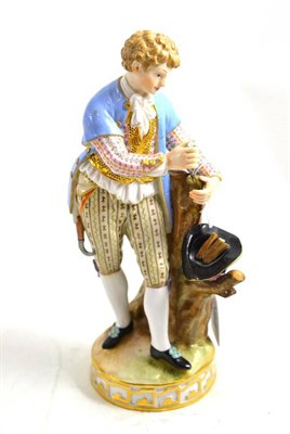 Lot 284 - A Meissen figure of a gentleman (a.f.)