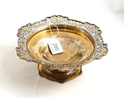 Lot 285 - A pierced silver pedestal dish