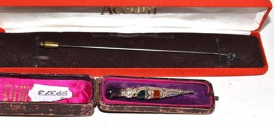 Lot 296 - A Charles Horner hat pin and a brooch (2)