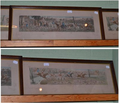 Lot 313 - Set of four hunting prints 'Leicestershire Covers'