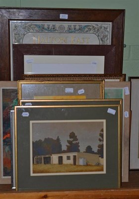 Lot 317 - Pair of South African watercolours, a David Anderson watercolour, Halton East Memorial, watercolour