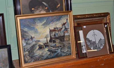 Lot 329 - Eight assorted paintings and prints