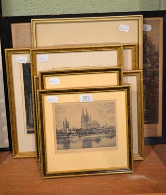 Lot 331 - Five etchings and two prints (7)