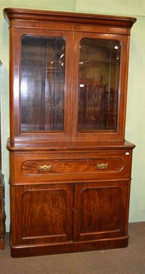 Lot 363 - Victorian mahogany secretaire bookcase