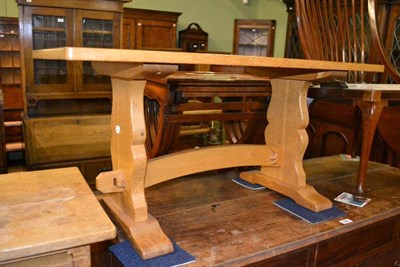 Lot 385 - Blonde oak coffee table