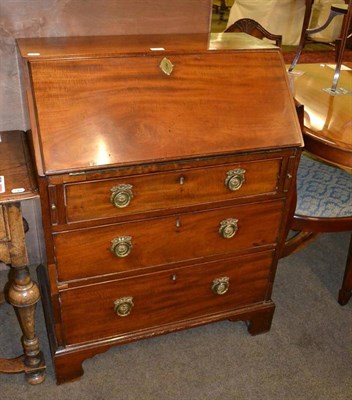 Lot 394 - Mahogany bureau