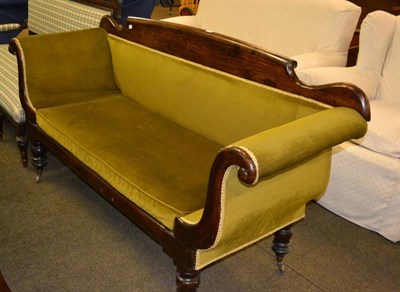 Lot 422 - Mahogany framed sofa