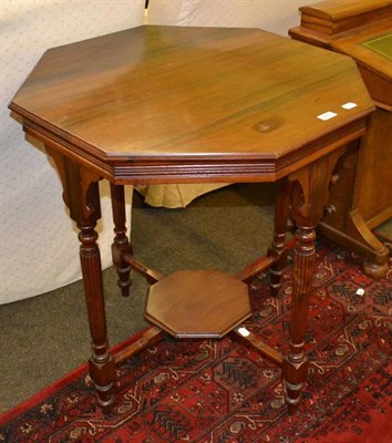 Lot 427 - A Victorian walnut octagonal occasional table